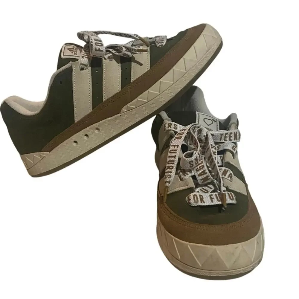 Adidas Adimatic Human Made Dust Green Men's Size 11 Skate Shoes Nigo